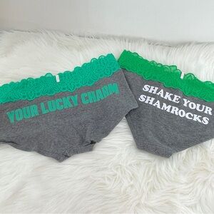 Pink Victoria’s Secret Saint Patrick’s Underwear Panties